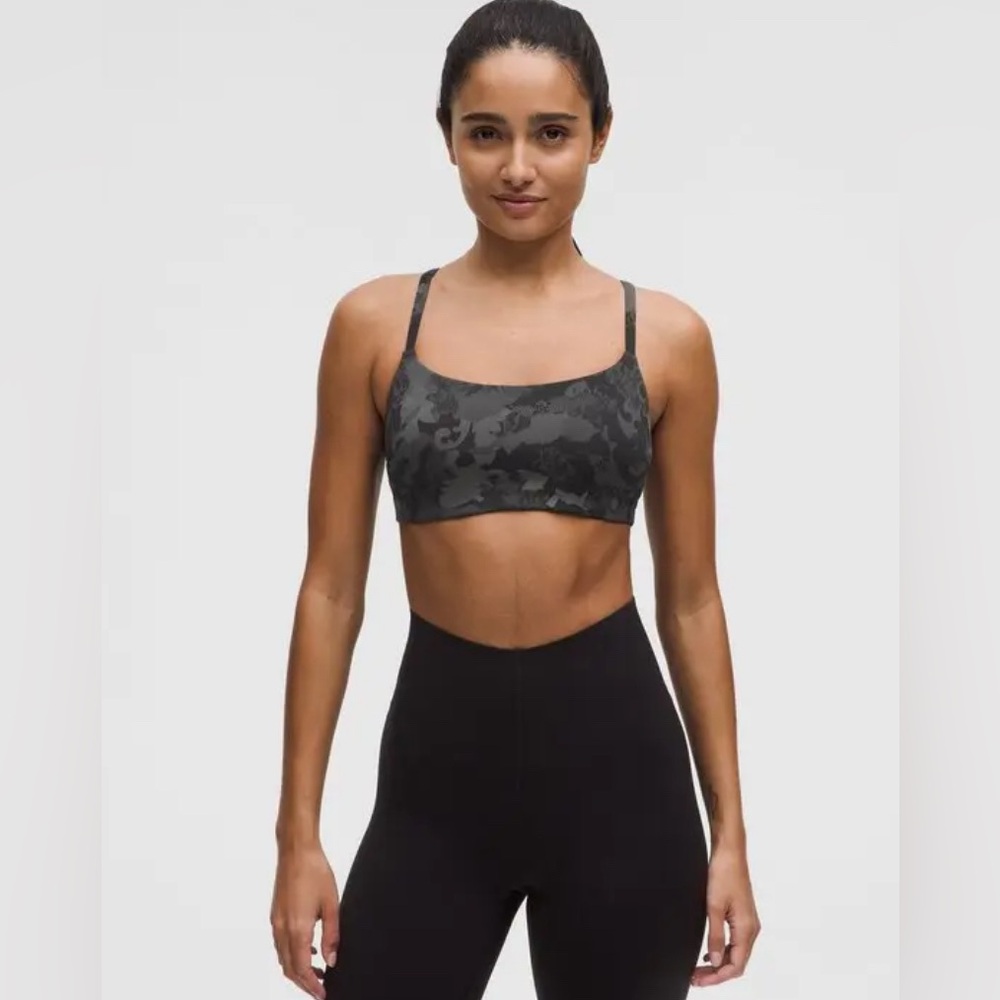 Wunder Train Strappy Racer Bra - Hidden Heritage Lace Black sz 6 - Picture 2 of 10